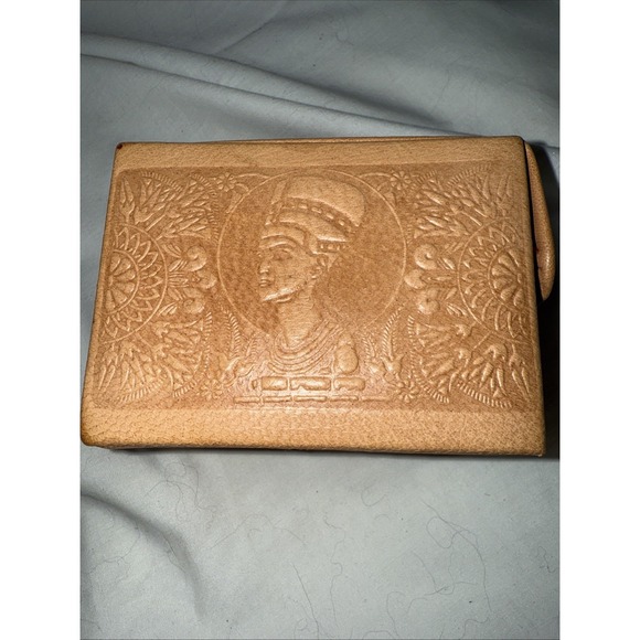 Vintage Egyptian Playing Card Holder With 2 Full Sets If Playing Cards Complete! - Picture 5 of 10